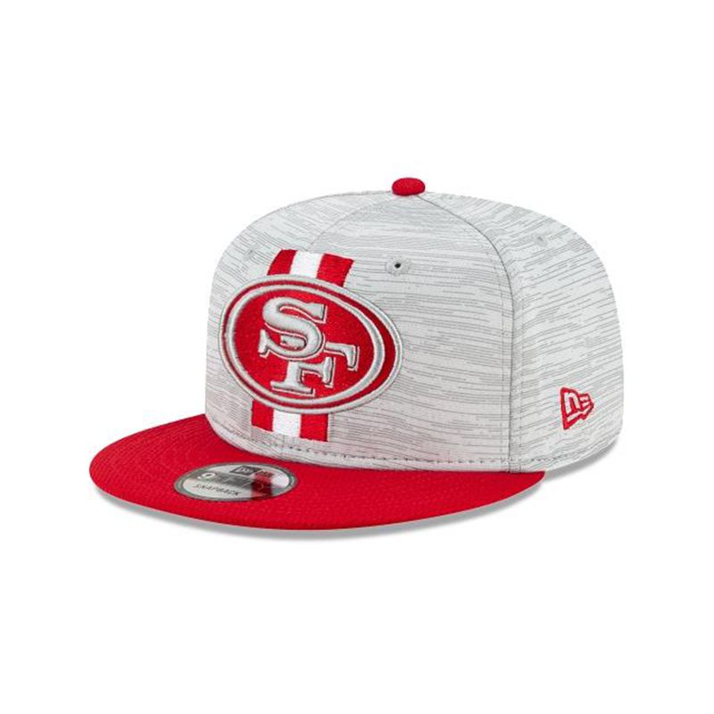 NFL San Francisco 49ers Official Training 9Fifty Snapback (VNY8997) - Red New Era Caps